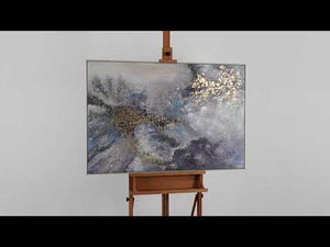 Abstrakte Gemälde "Renaissance-Zeit" Acrylmalerei Abstrakt mit Rahmen