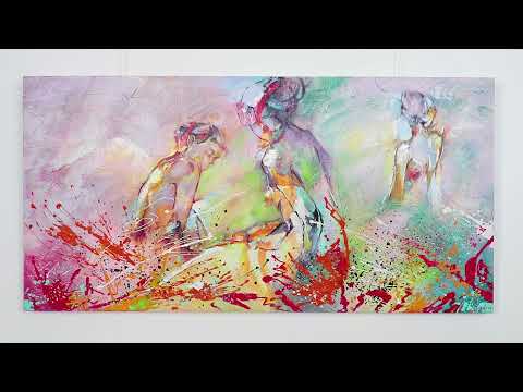 Acrylgemälde modern "heißer Sommer"