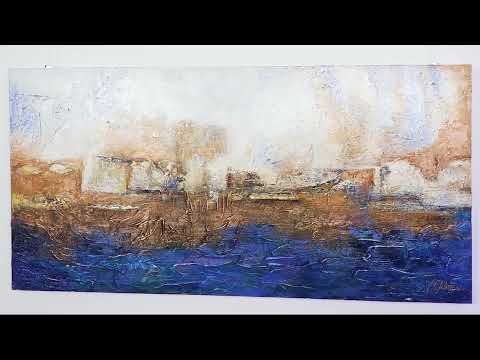 Abstrakte Moderne Malerei "Marine"