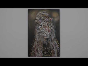 Kunst bilder modern tiere  "Agilität" 120x80cm