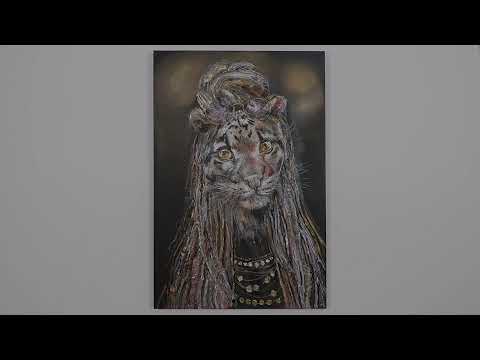 Kunst bilder modern tiere  "Agilität" 120x80cm