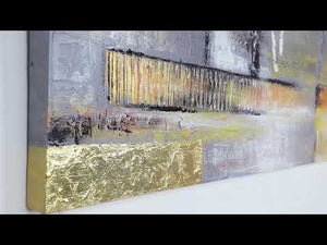 Handgemalte bilder auf leinwand abstrakt "Goldenen Abstraktion"