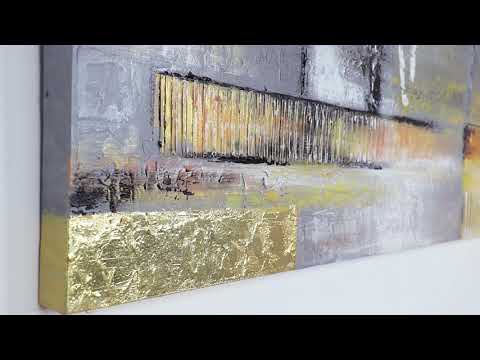 Handgemalte bilder auf leinwand abstrakt "Goldenen Abstraktion"