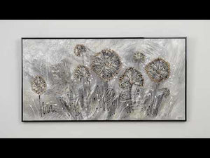 Handgemalte schönes acrylbild malen für wohnzimmer "Frühlingsblumen"