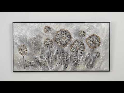 Handgemalte schönes acrylbild malen für wohnzimmer "Frühlingsblumen"