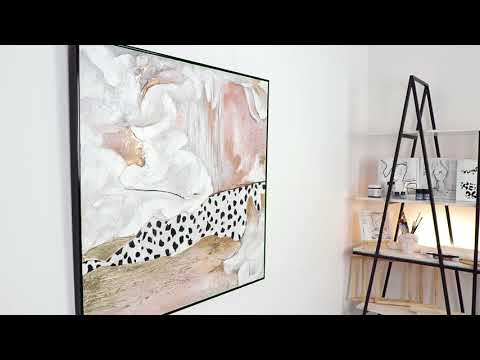 Abstrakte Kunst "Stil" Handgemaltes Bild auf Leinwand mit Rahmen