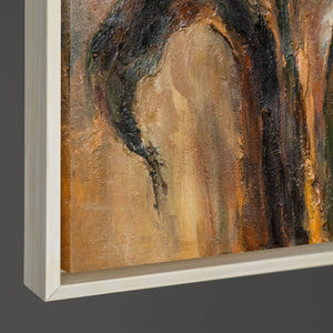 Rahmendetail Strukturmalerei Warmtoene