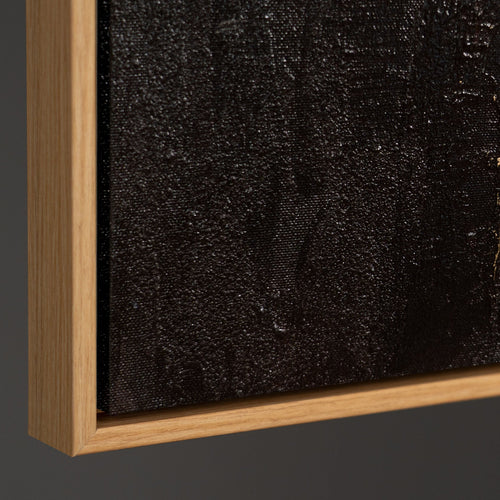 Reliefbild Acrylmalerei gold braun modern