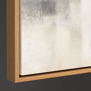 Reliefmalerei Grau Beige Akzent